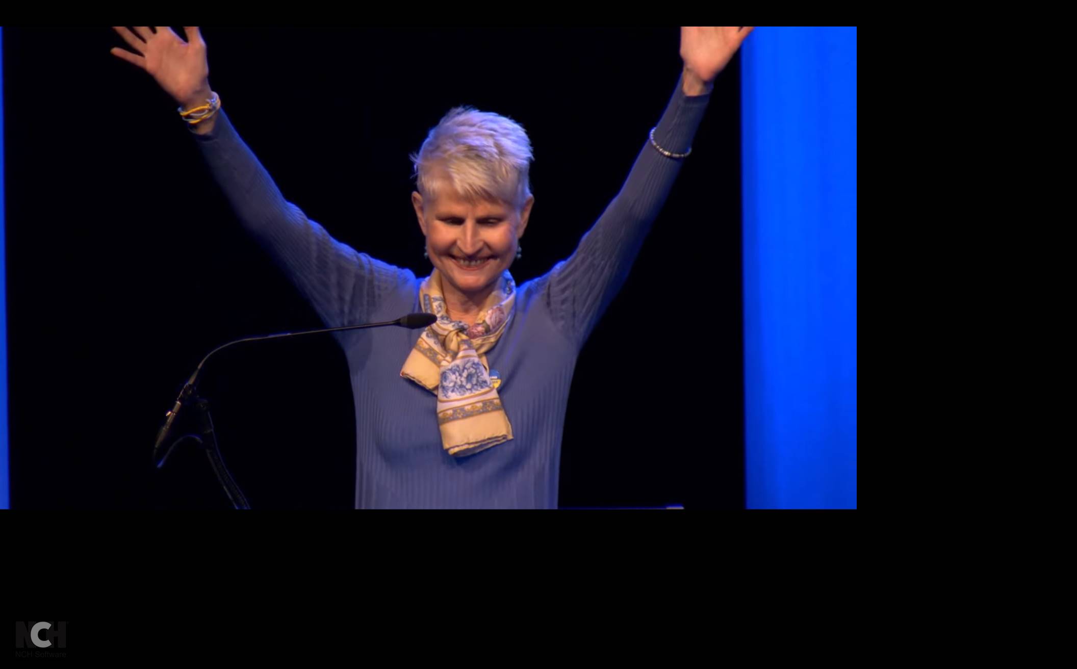 Anna Maria Corazza Bildt valtal tacktal toppkandidat på valsedeln på Liberalernas landsmöte 17 november 2023