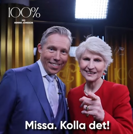 Anna Maria Corazza Bildt 100% med Henrik Jönsson